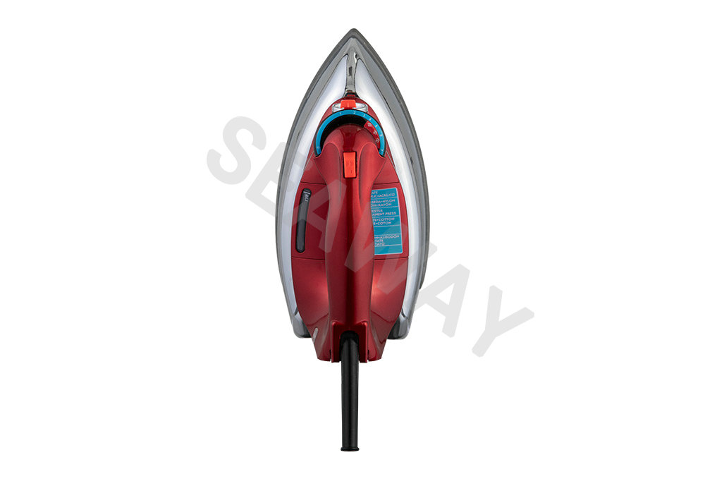 SW-601 1100-2000W Kraftigt ångstrykjärn med polerad aluminiumsula